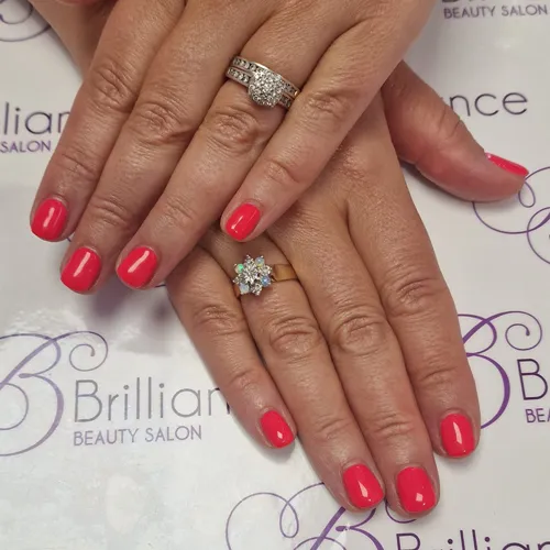 BIAB nails finished at Brilliance