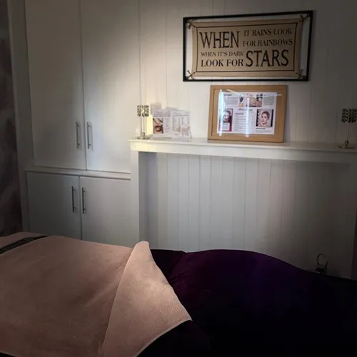 A treatment room at Brilliance Beauty Salon