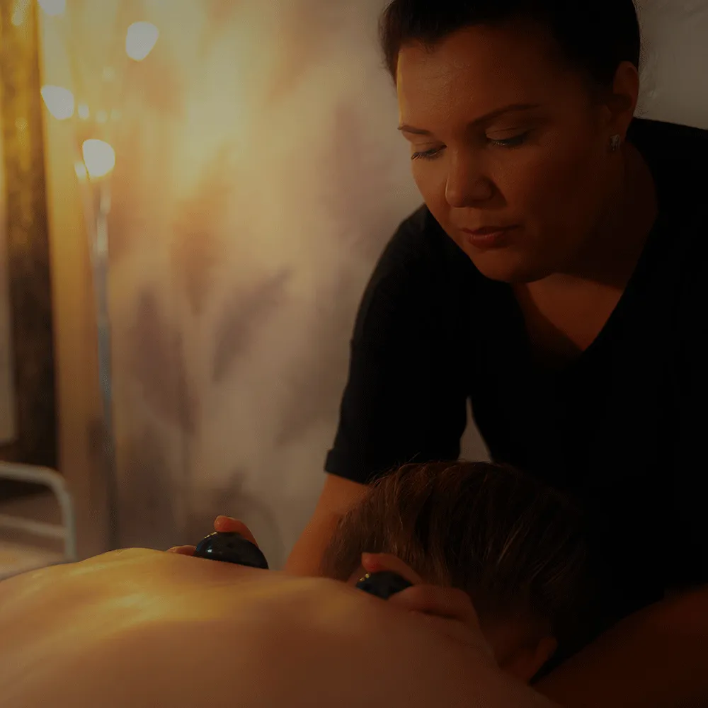 A hot stone massage at Brilliance